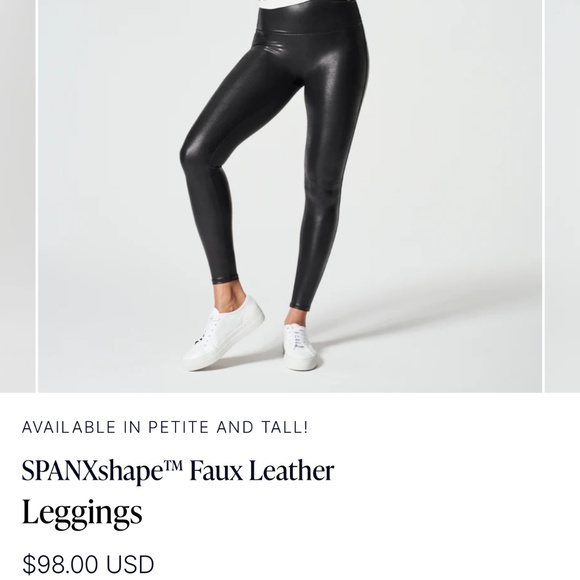 Spanx Faux Leather Leggings *Plus Size* - Picture 1 of 2